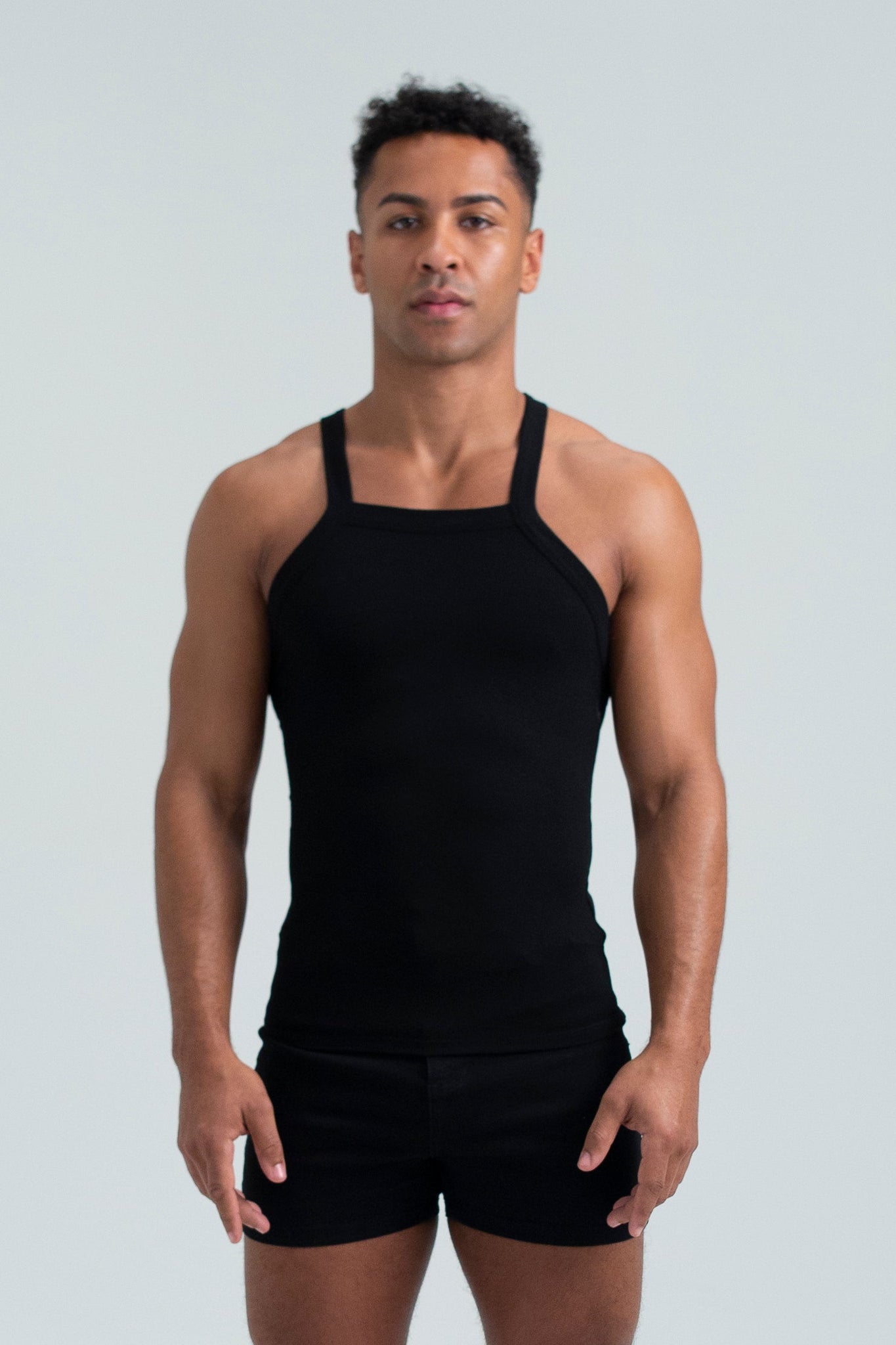 Essential Asymmetrical Strap Ribbed Tank