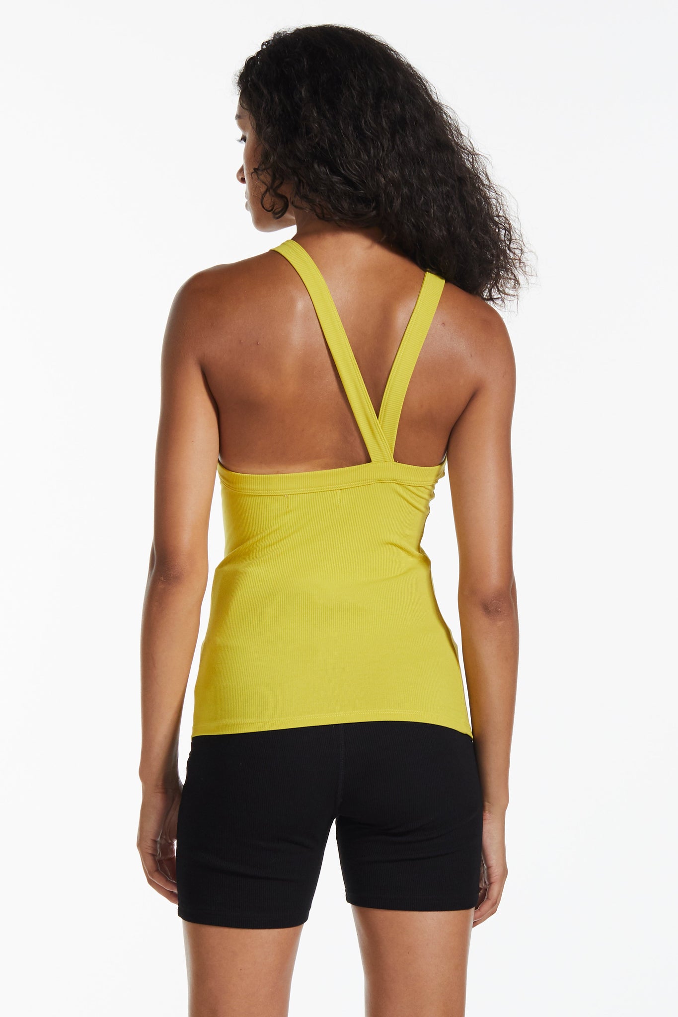 Essential Asymmetrical Strap Ribbed Tank