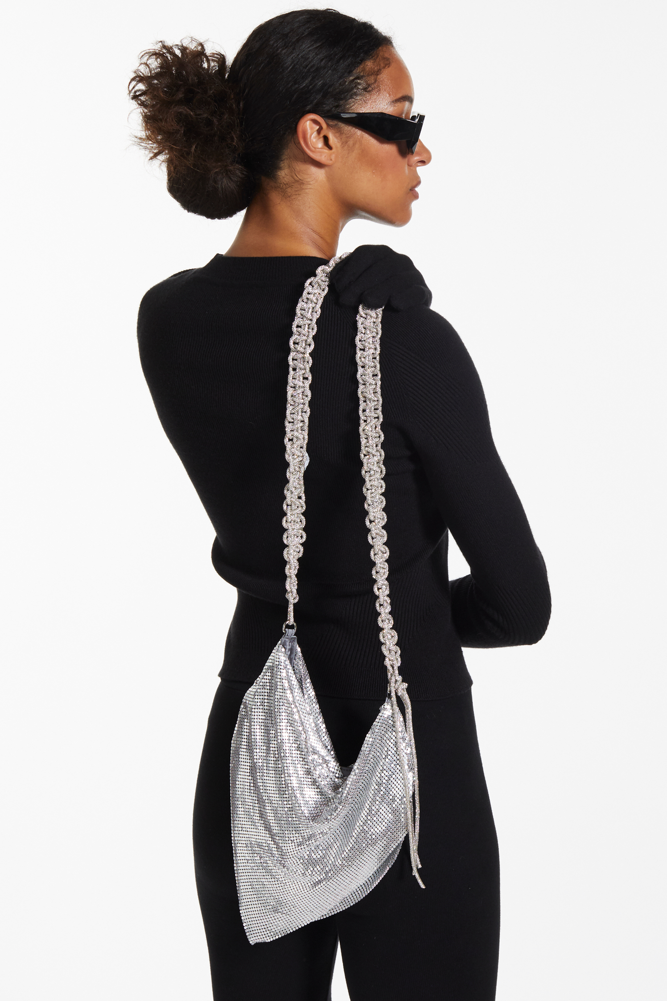 FANG Logo Rhinestone Bag