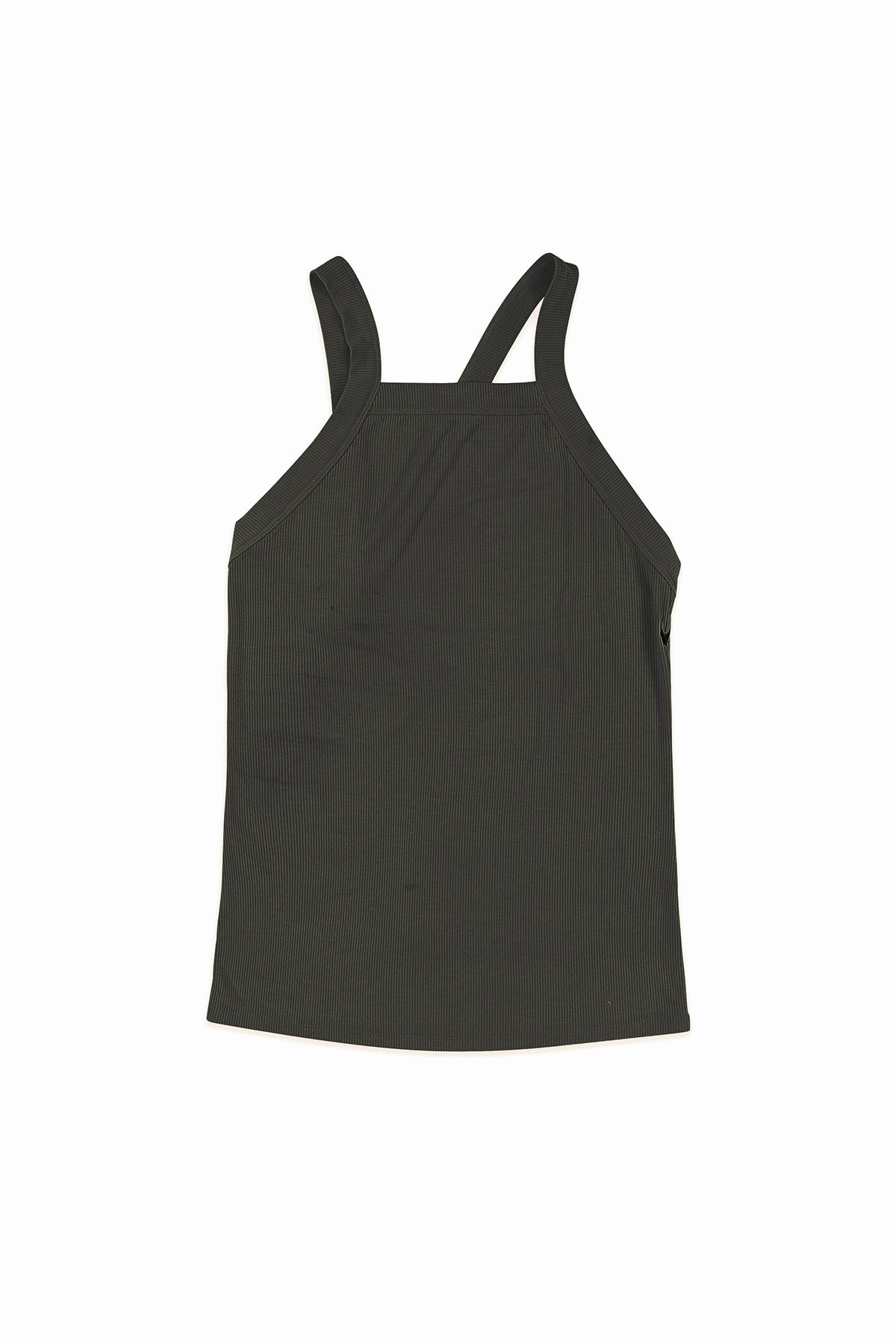 Essential Asymmetrical Strap Ribbed Tank