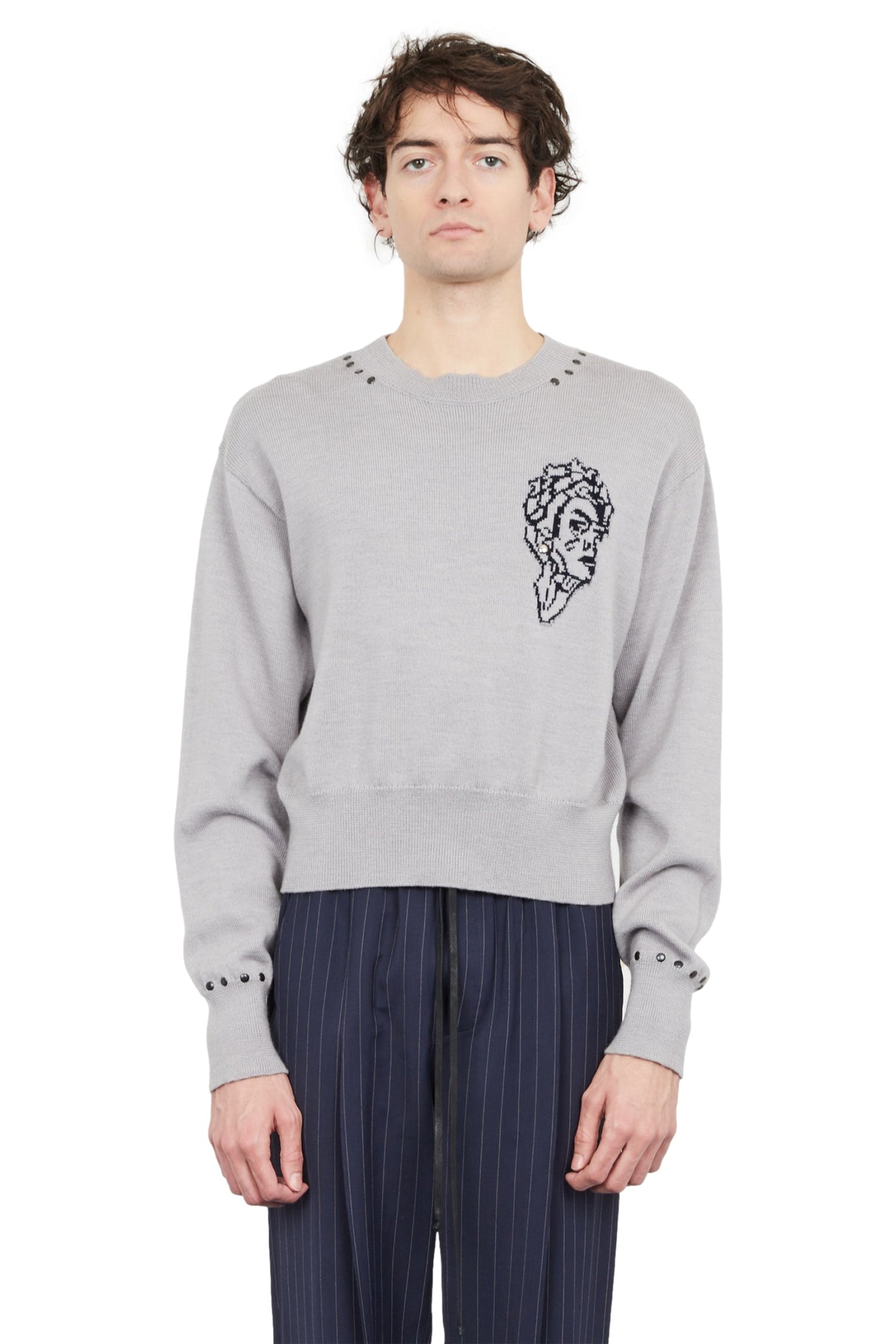 Le pull tête patch