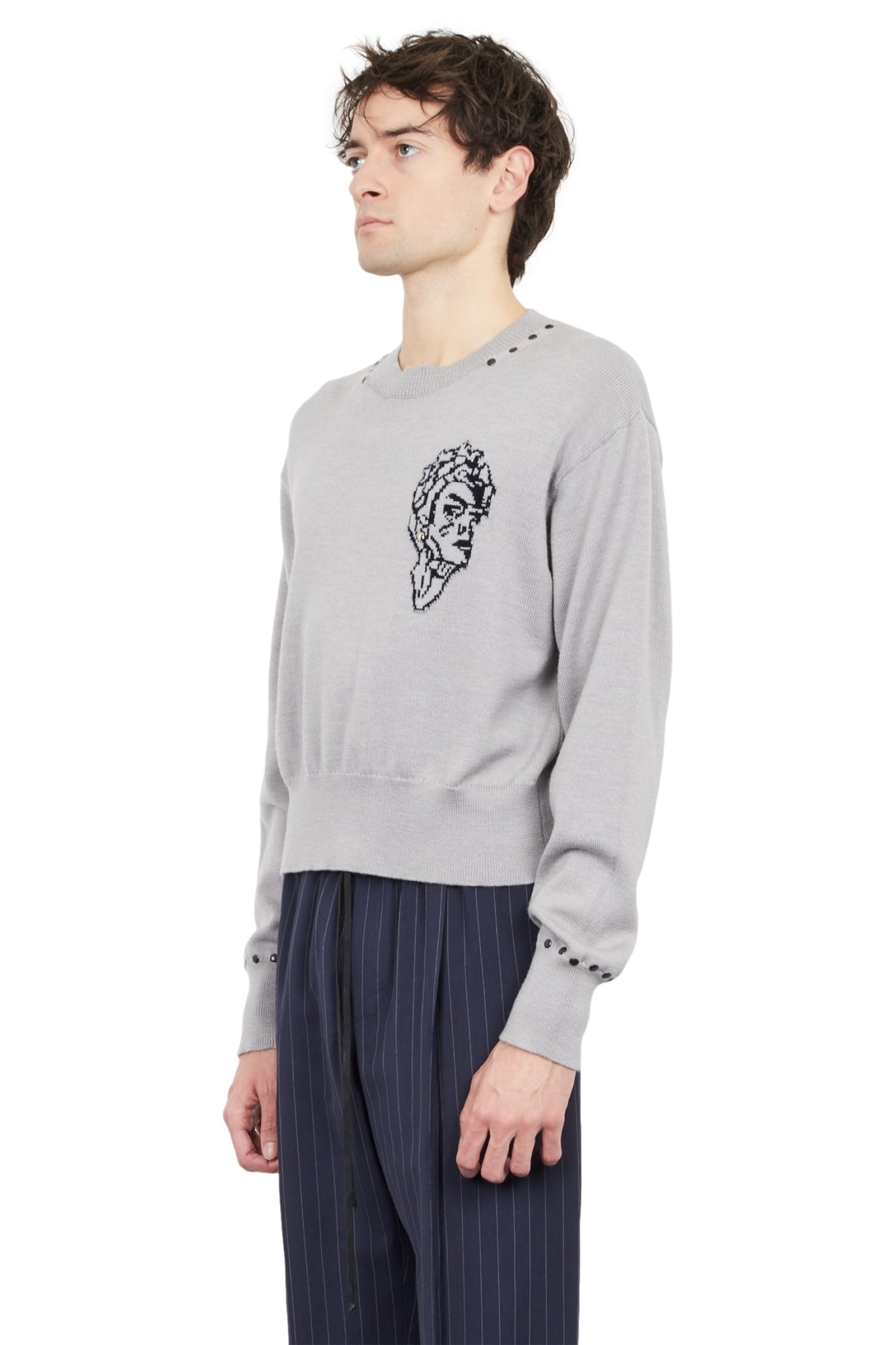 Le pull tête patch