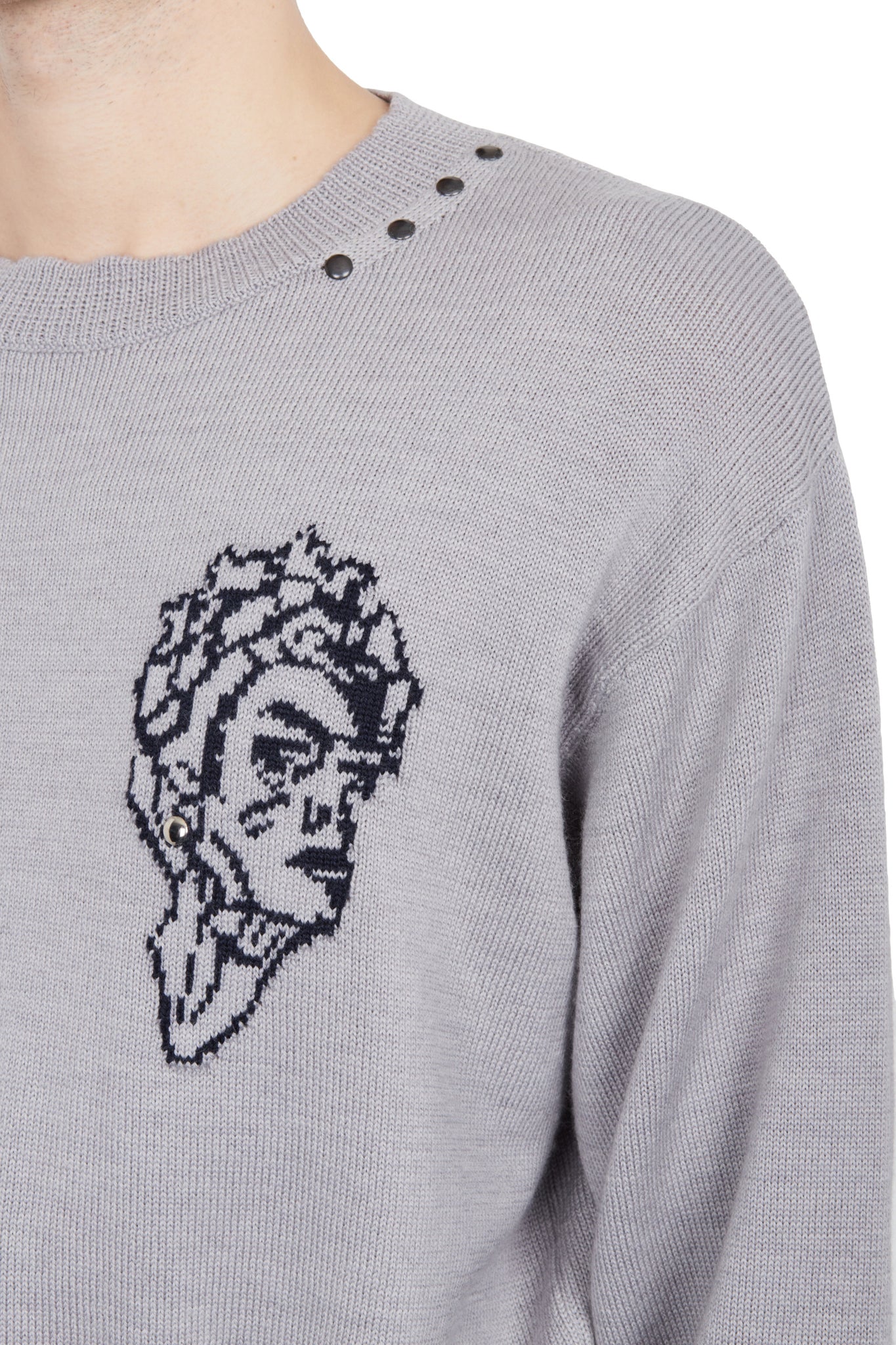 Le pull tête patch