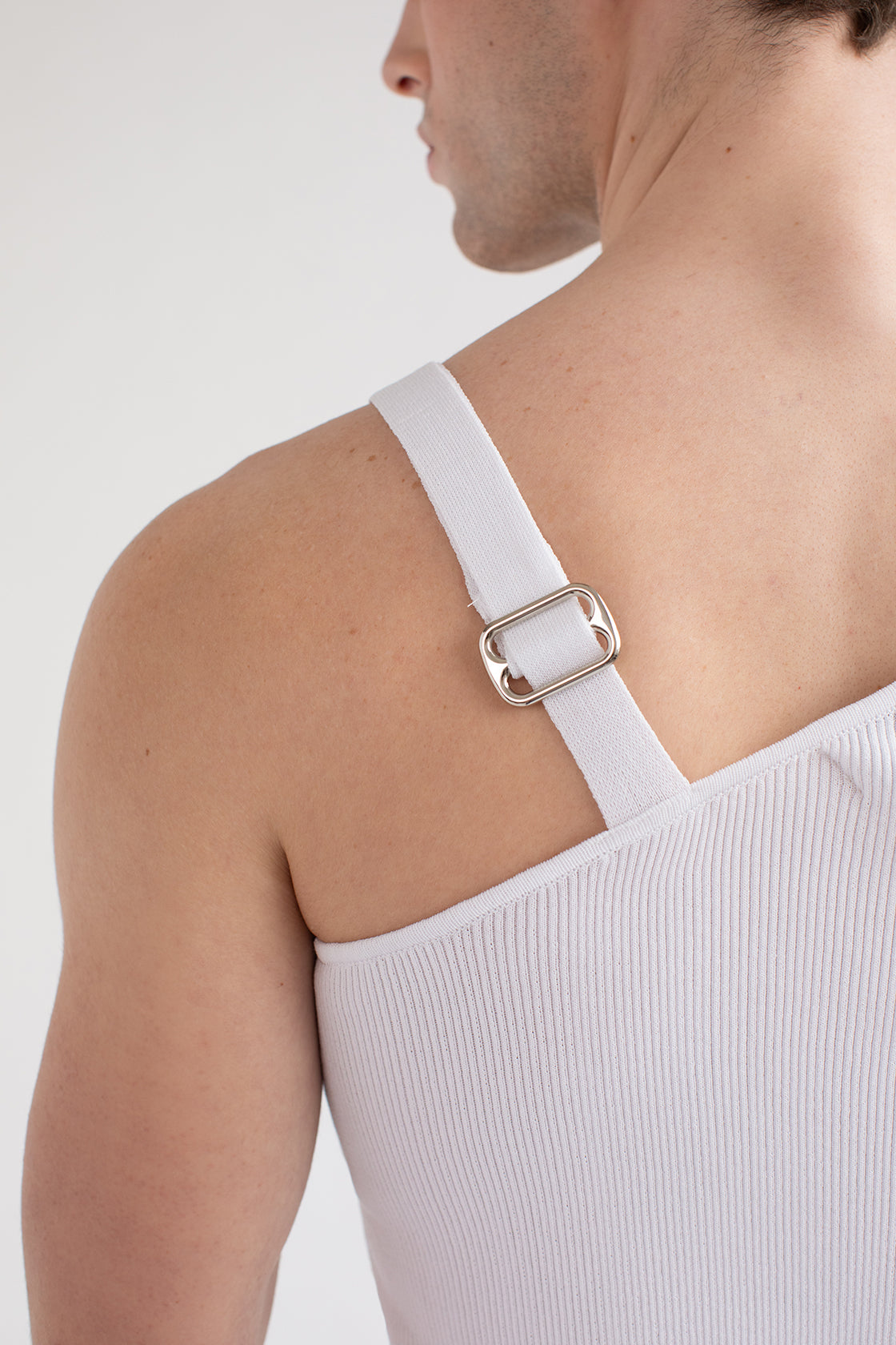 One Shoulder Knit Tank