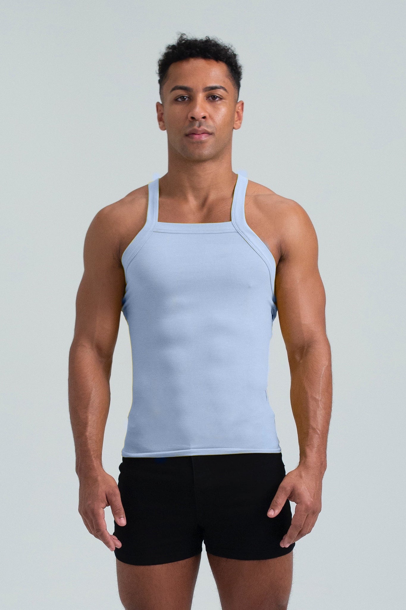 Essential Asymmetrical Strap Ribbed Tank