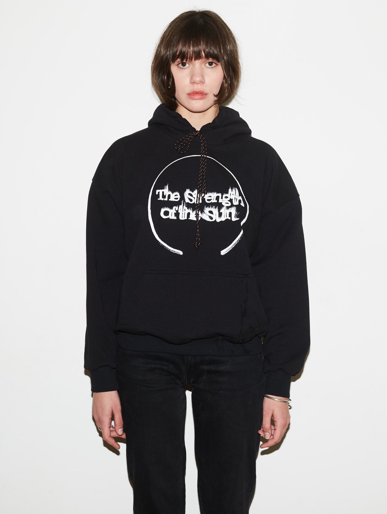 JEANNE FRIOT Clothing SWEATSHIRT NOIR THE STRENGTH 