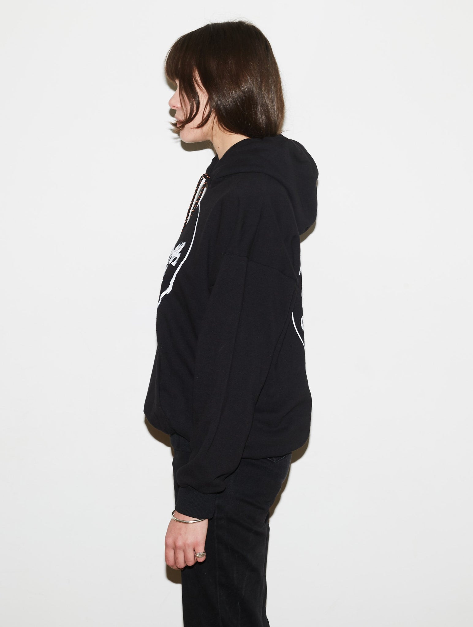 JEANNE FRIOT Clothing SWEATSHIRT NOIR THE STRENGTH 