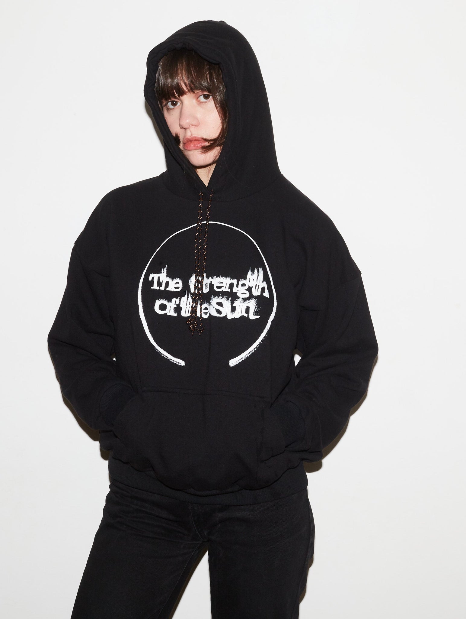 JEANNE FRIOT Clothing SWEATSHIRT NOIR THE STRENGTH 