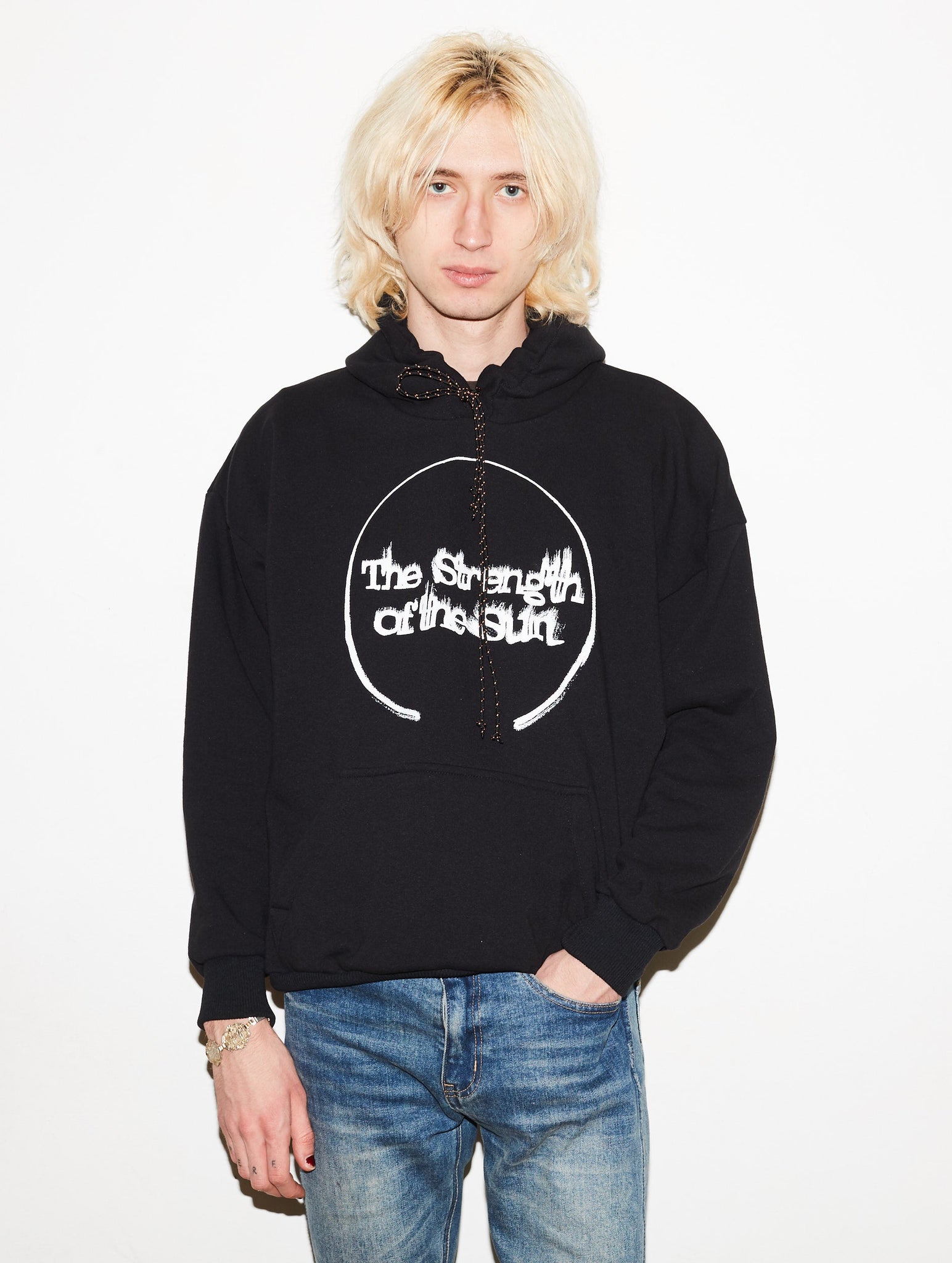 JEANNE FRIOT Clothing SWEATSHIRT NOIR THE STRENGTH 