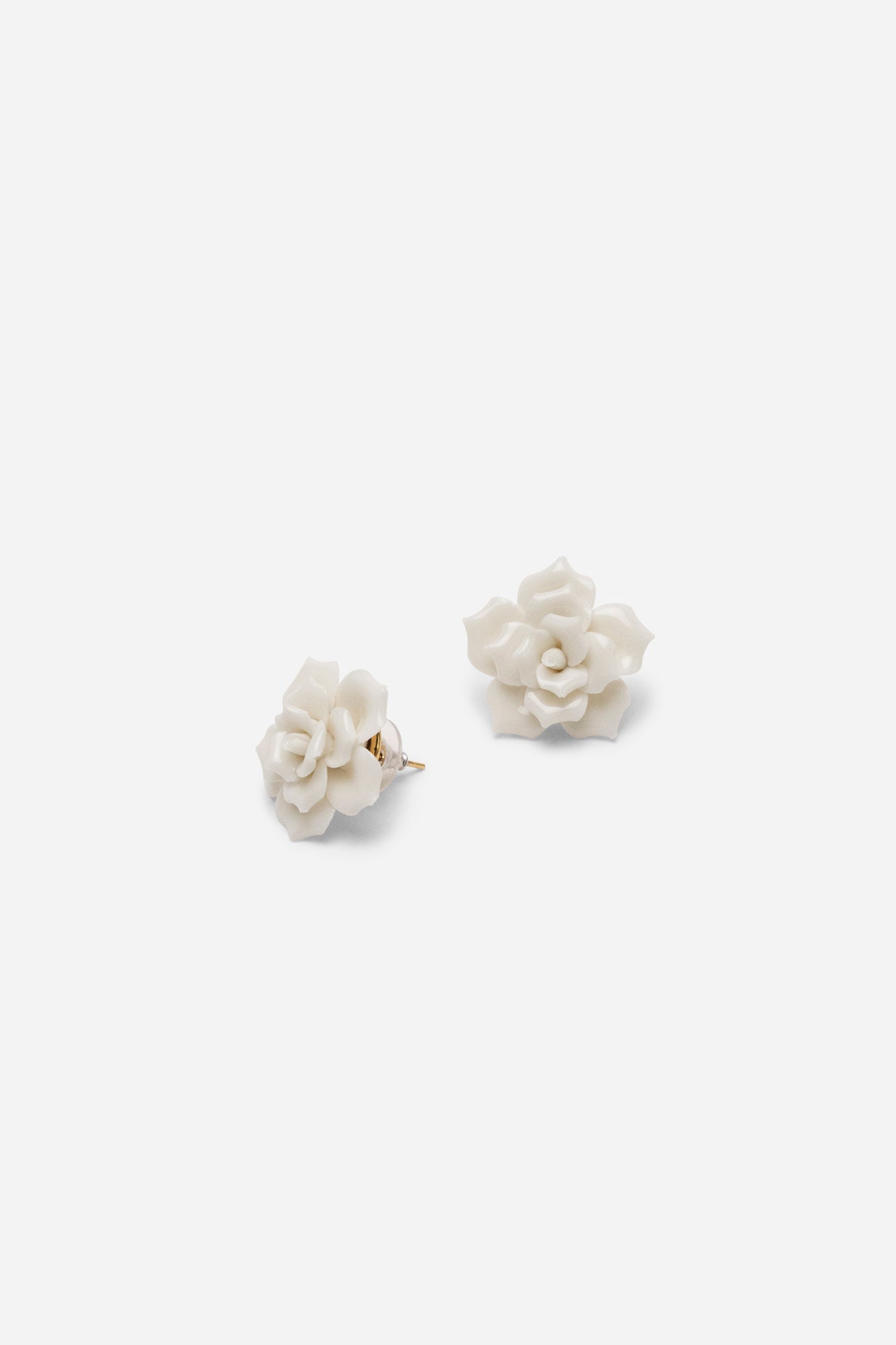 Andresgallardo Accessories ROSE EARRINGS WHITE 