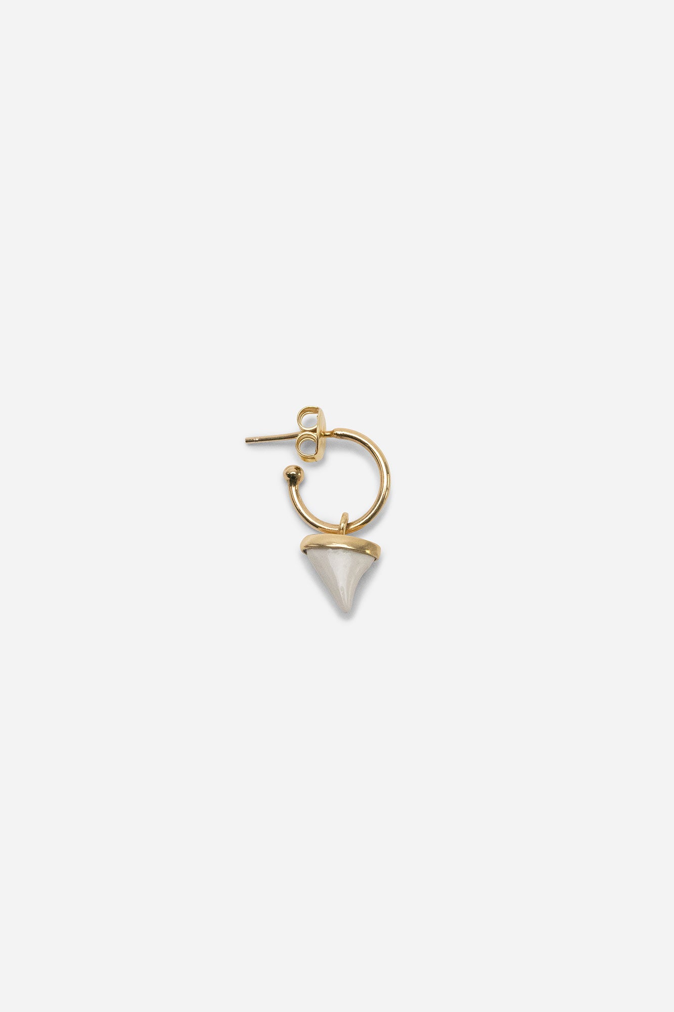 Andresgallardo Accessories ROSE SPIKE HOOP SING EARRING 