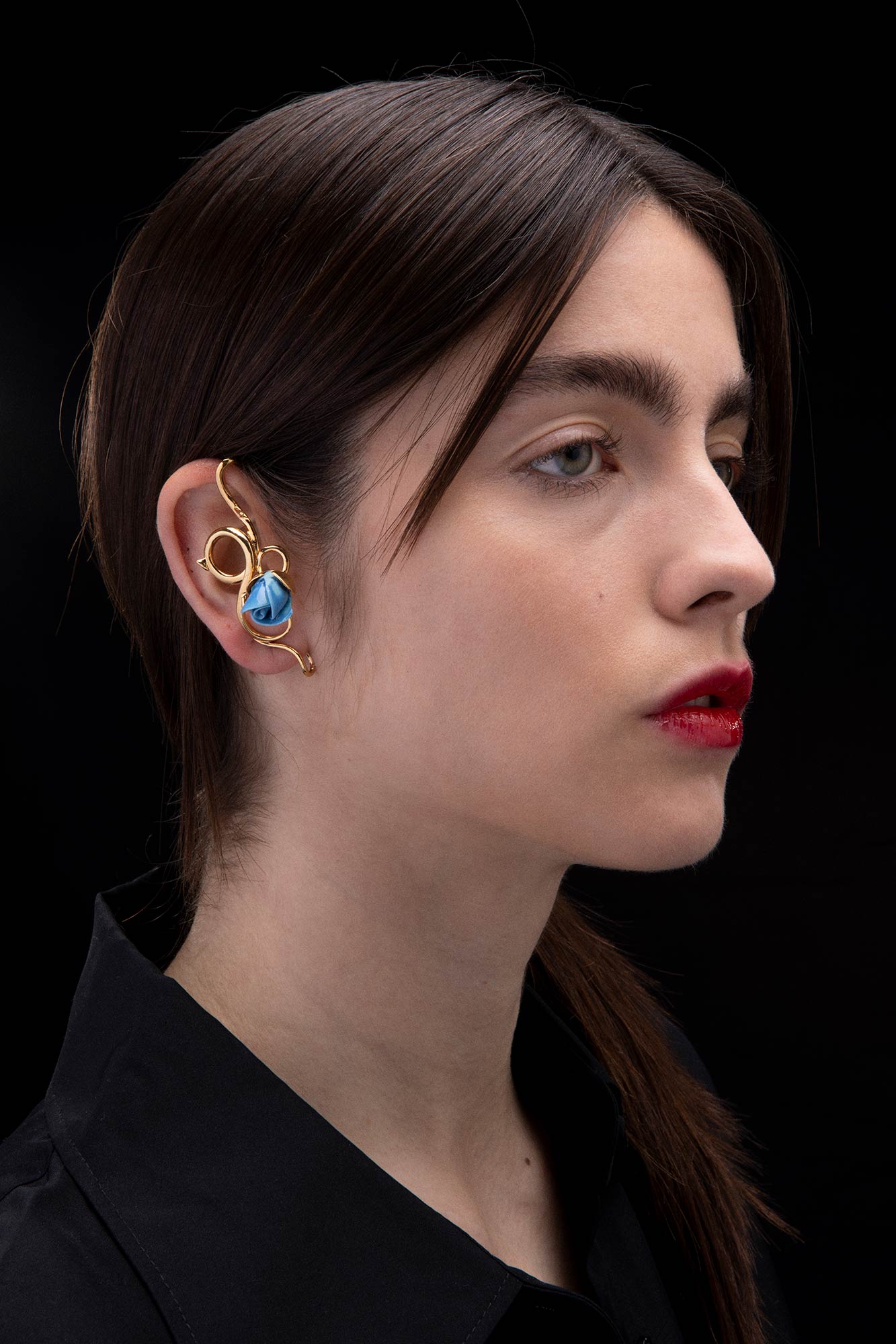 Andresgallardo Accessories ROSE THORN EAR CUFF 