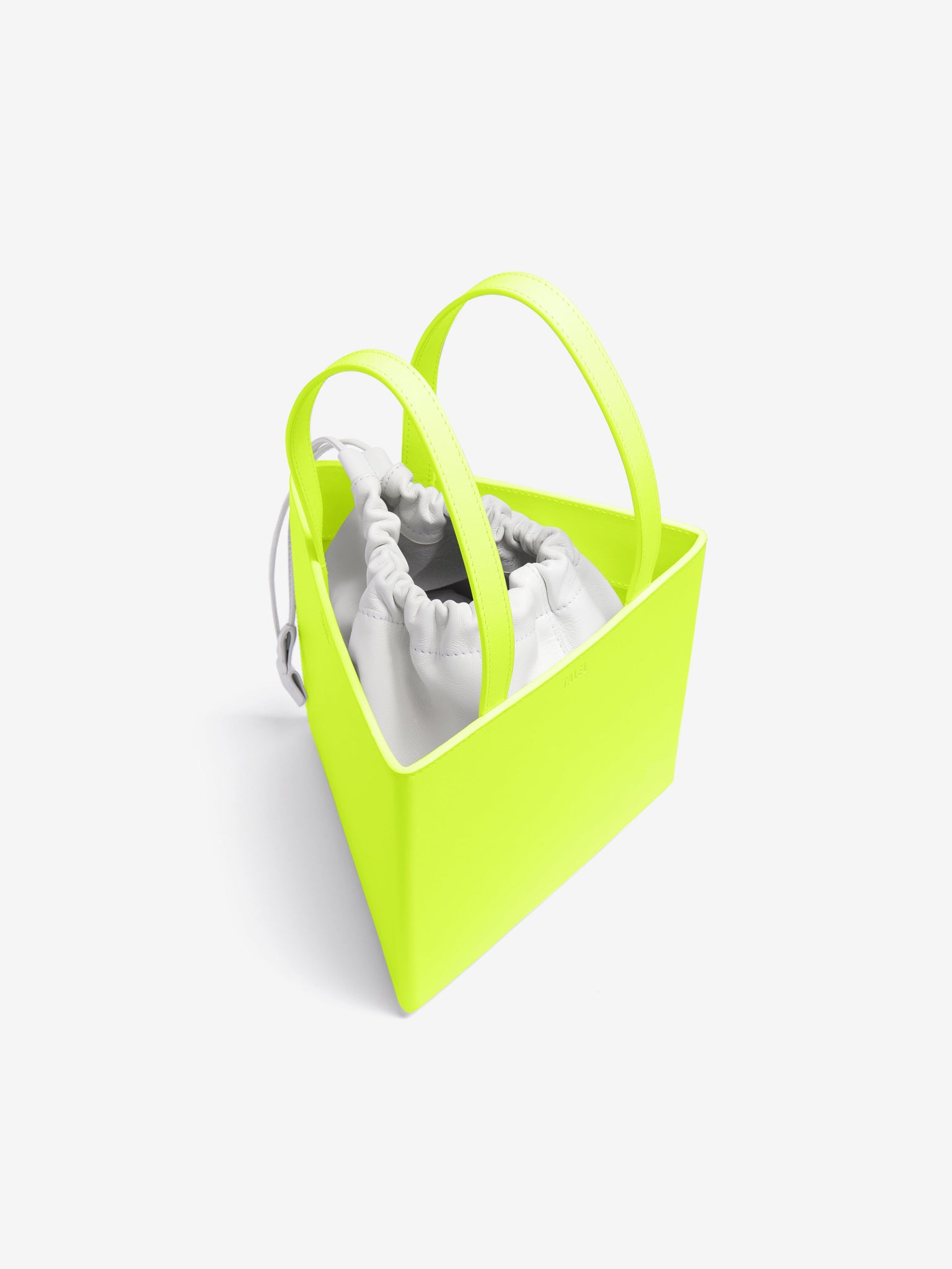 Talel Paris  Triangle Bag Neon Yellow L 