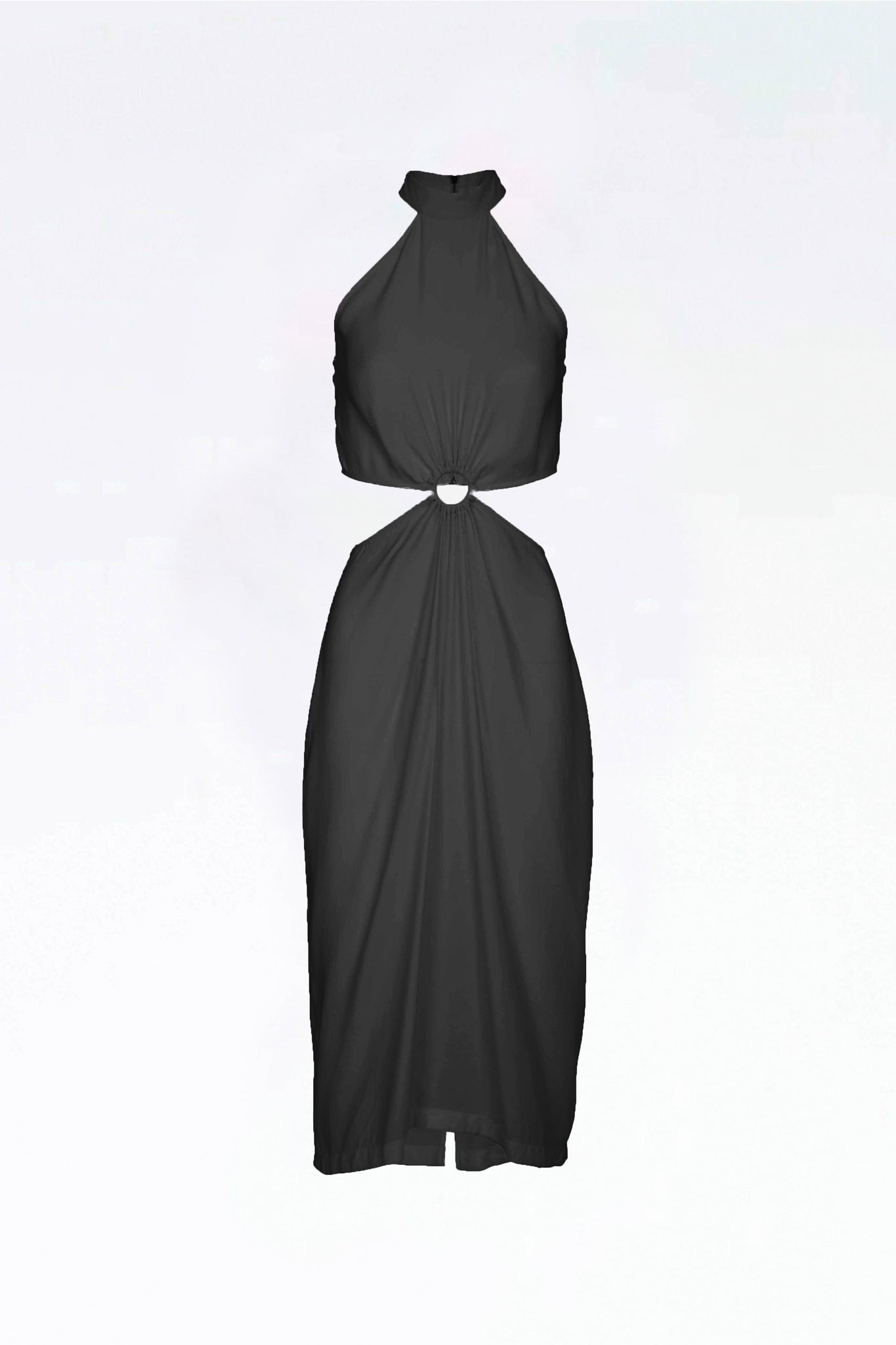 Fête Impériale DRESS Robe Marguerite - Cupro Noir 