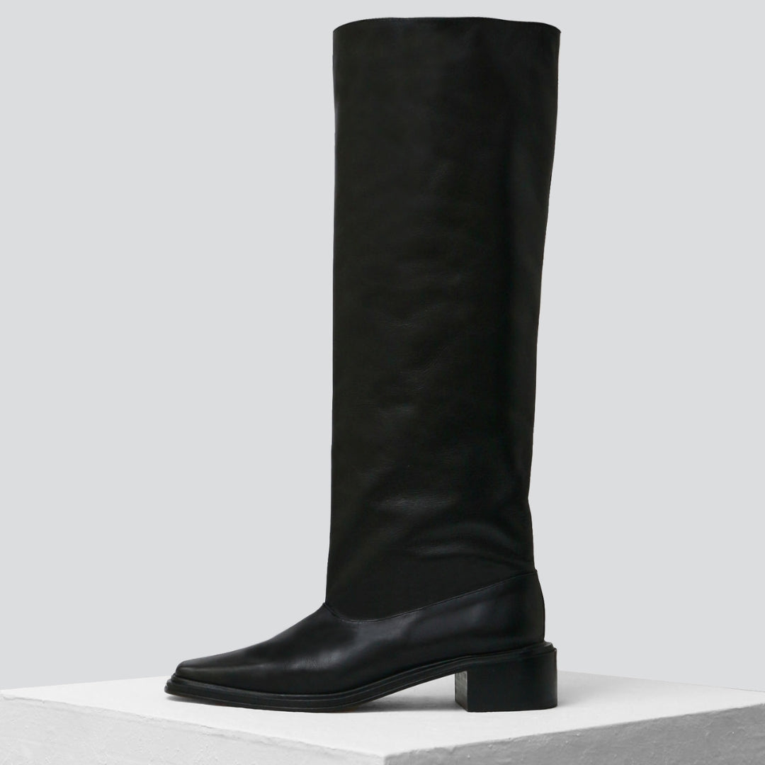 Souliers Martinez Shoes BERTRAN - Black Leather Boots 