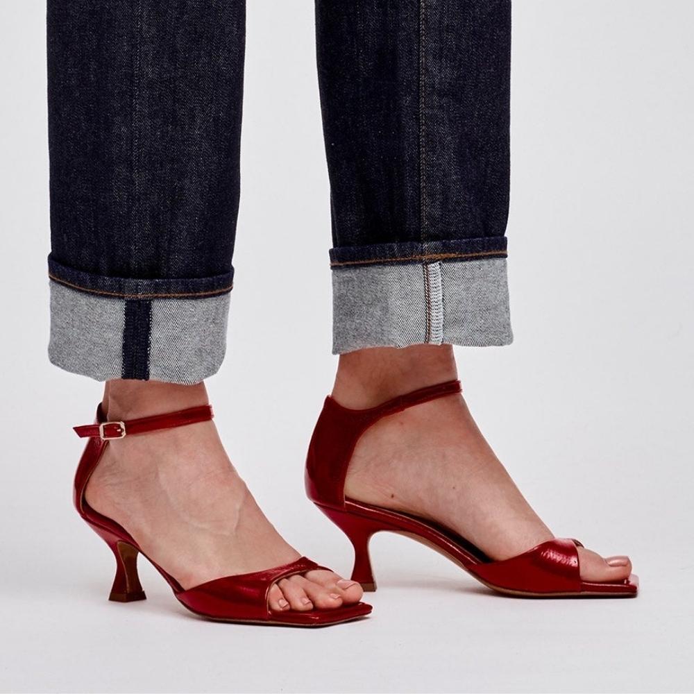 KIKA - Red Patent Leather Sandals