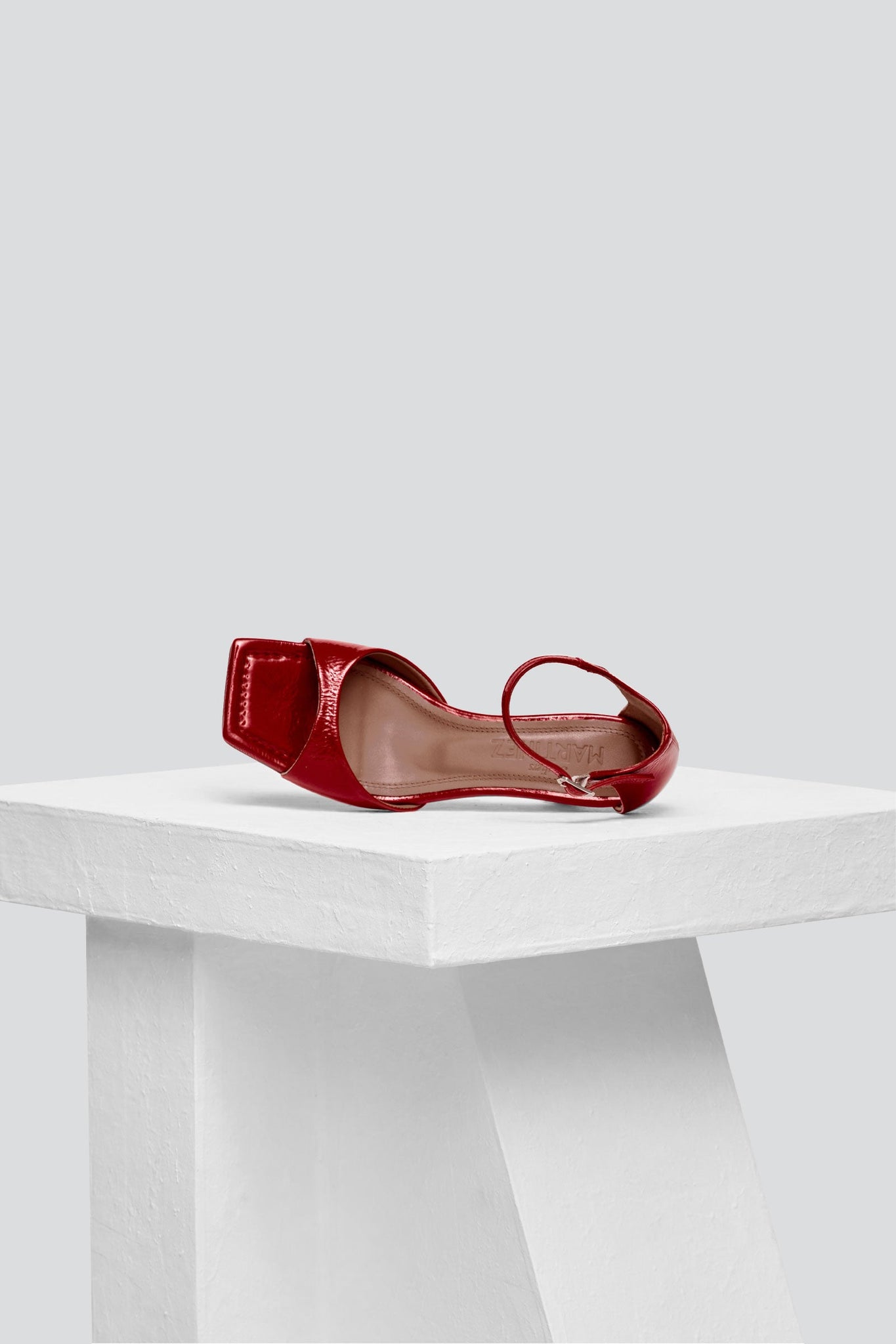 Souliers Martinez Shoes KIKA - Red Patent Leather Sandals 