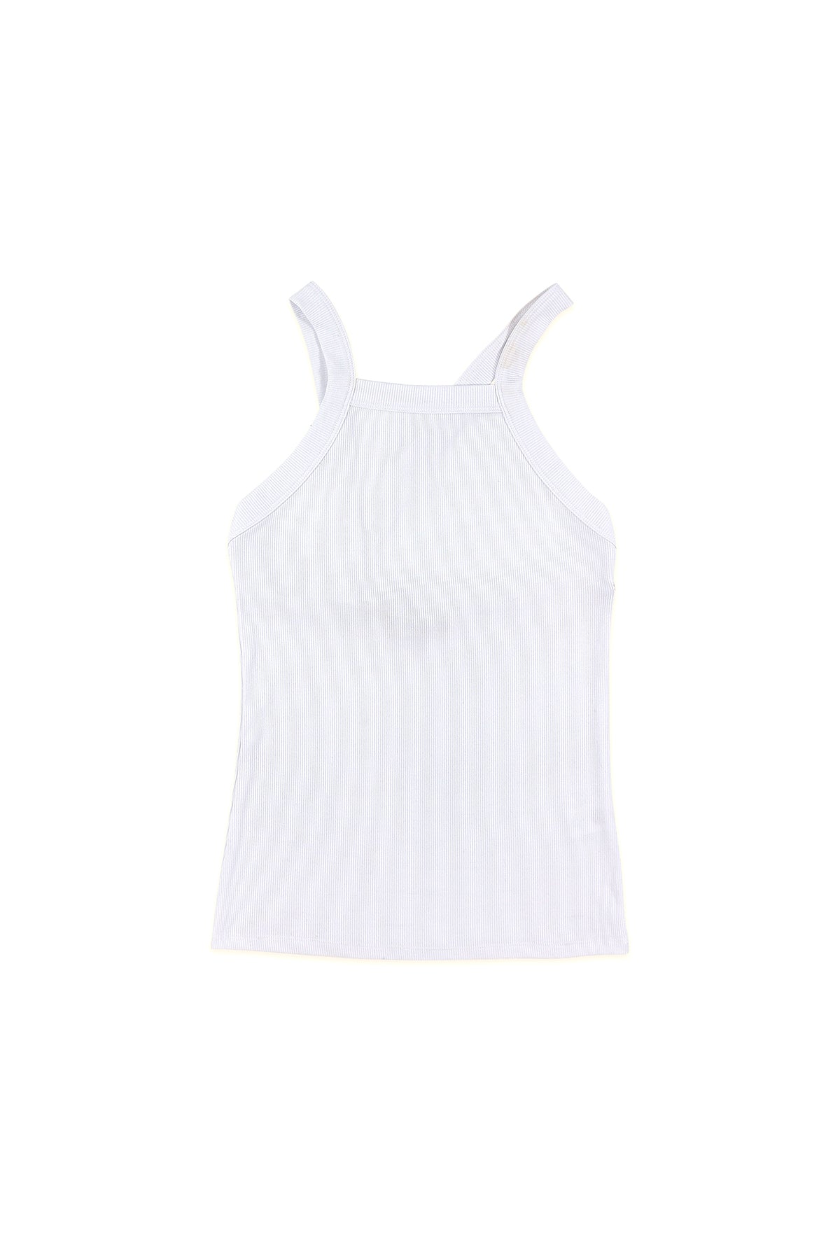 Essential Asymmetrical Strap Ribbed Tank